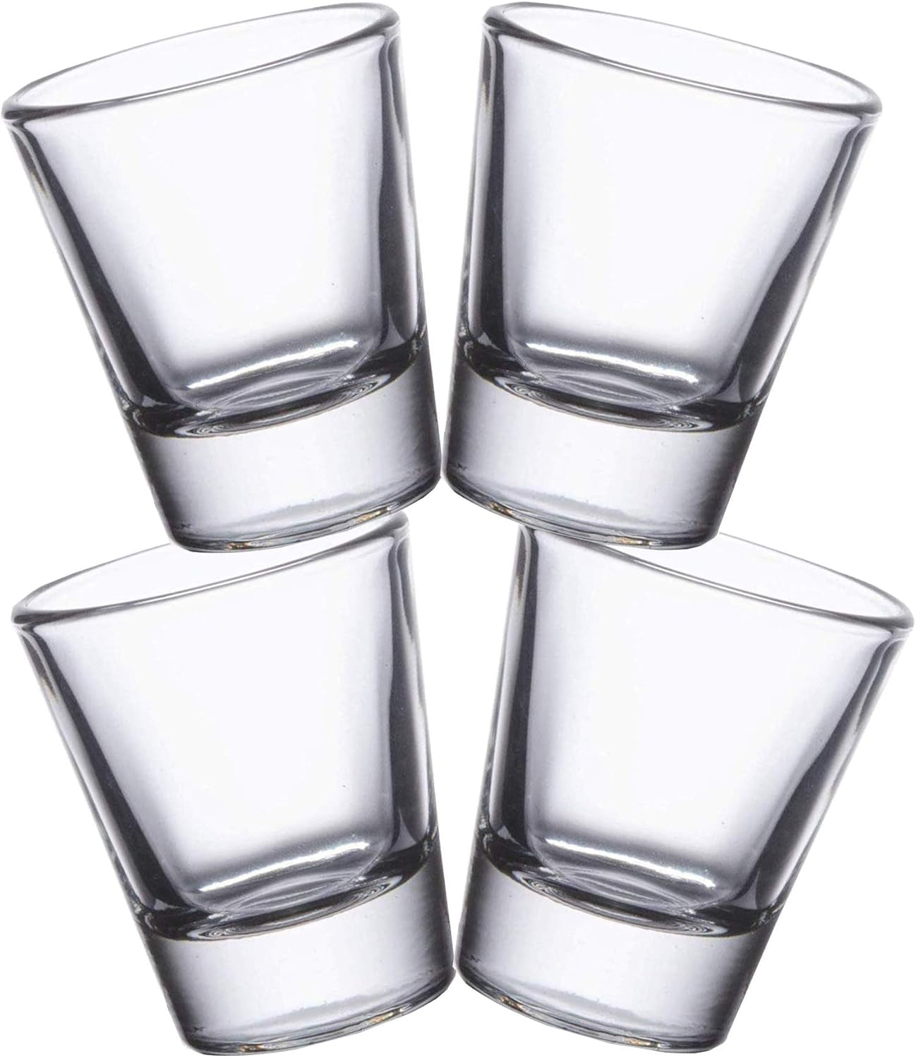 1.5-Ounce Heavy Base Whiskey Shot Glass 4-Pack 